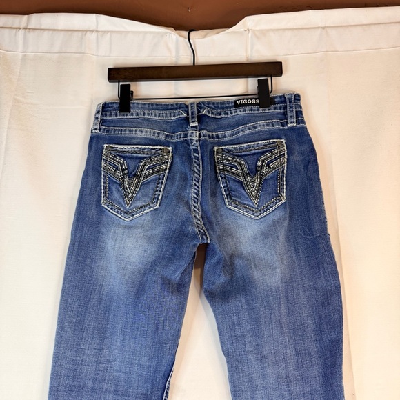 VIGOSS Women’s Size 9/10 L27 Denim Jeans Heritage Fit Capri Style Stretch - Picture 10 of 16